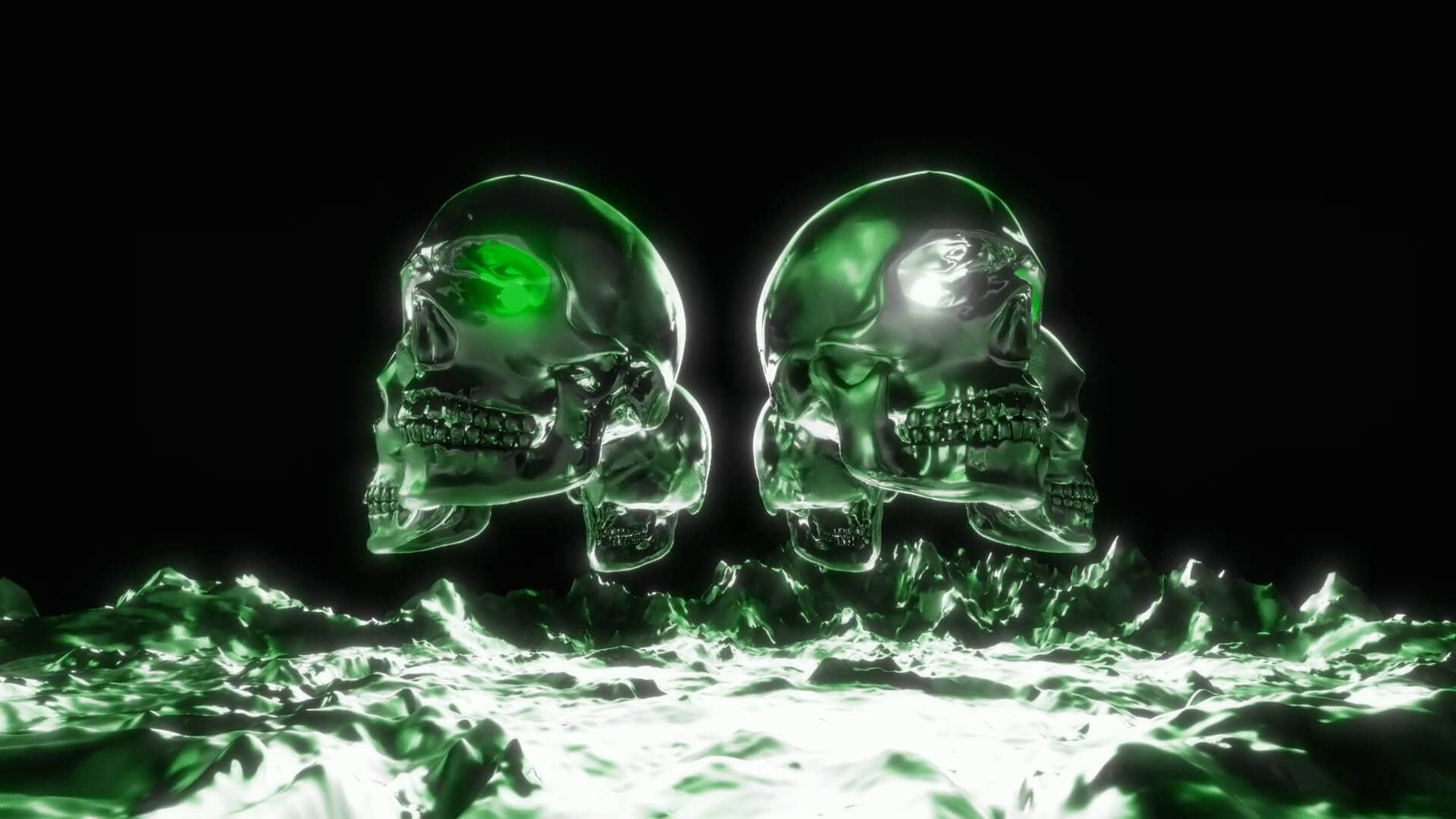 Terror Skulls VJ Loop variacion 3