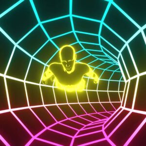 Acid Tunnel VJ LOOP es un visual de un túnel multicolor realizado por la artista Crazy Artist 3D
