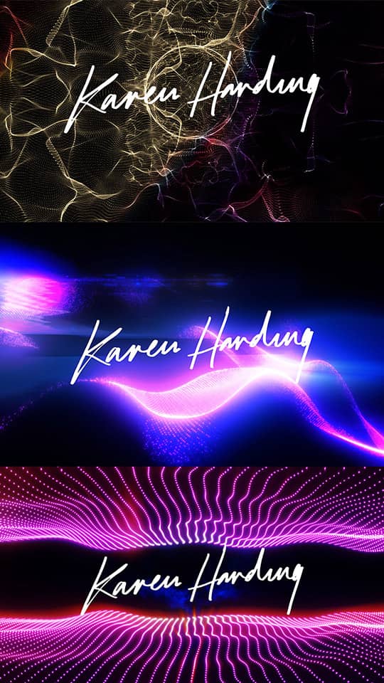 Concert visuals made for Karen Harding.
