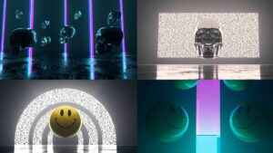 Skull and Smiley Glitch VJ Pack descubre 4 visuales coloridos y con luces estroboscópicas para tu próximo proyecto