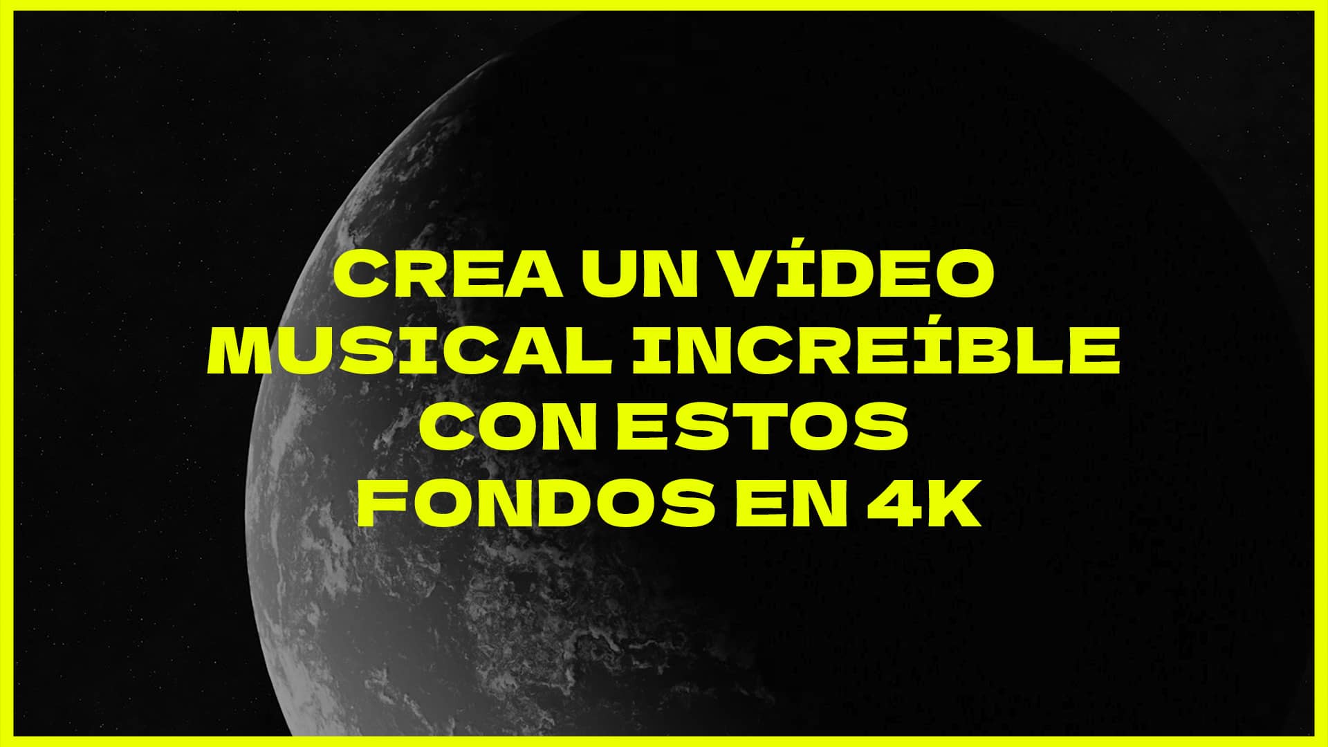 Crea un vídeo musical increíble con estos fondos en 4K