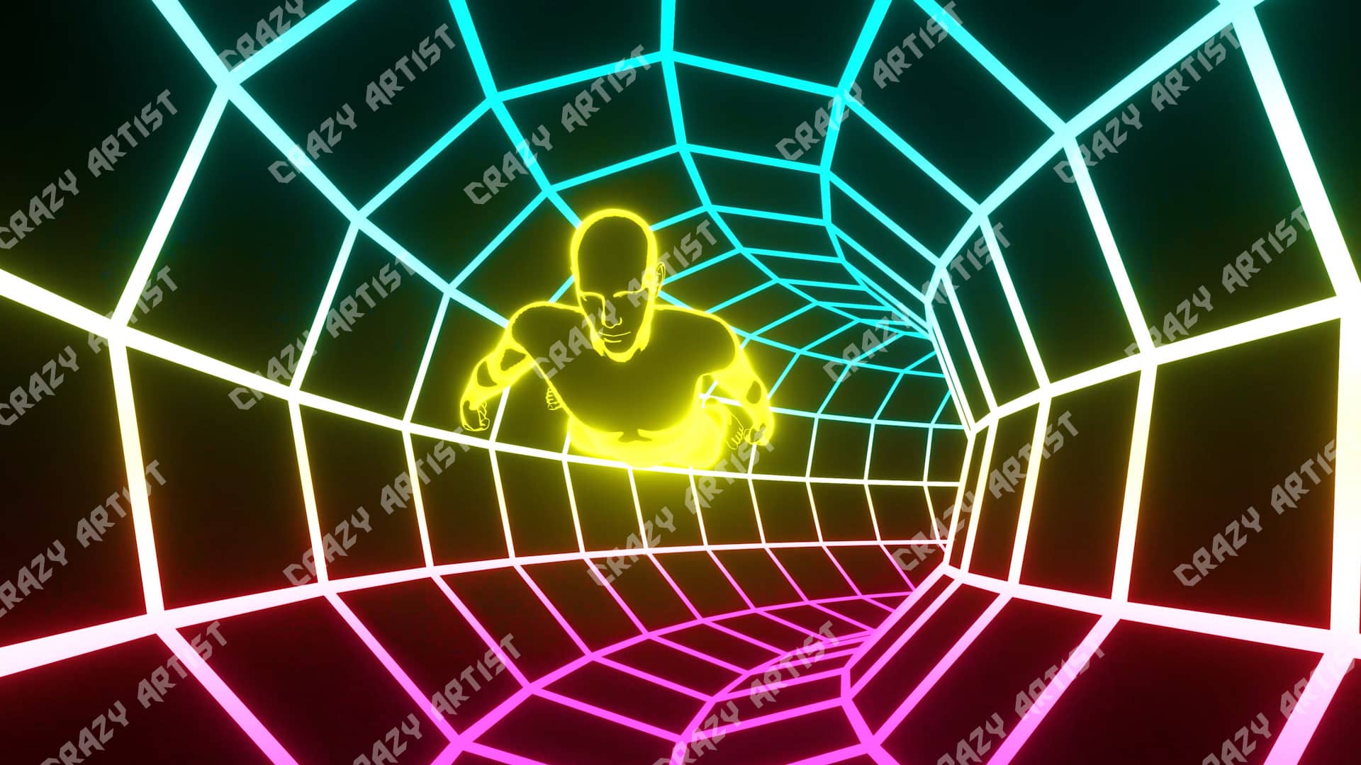 Acid Retro VJ Loops Pack includes a multicolor tunnel visual loop