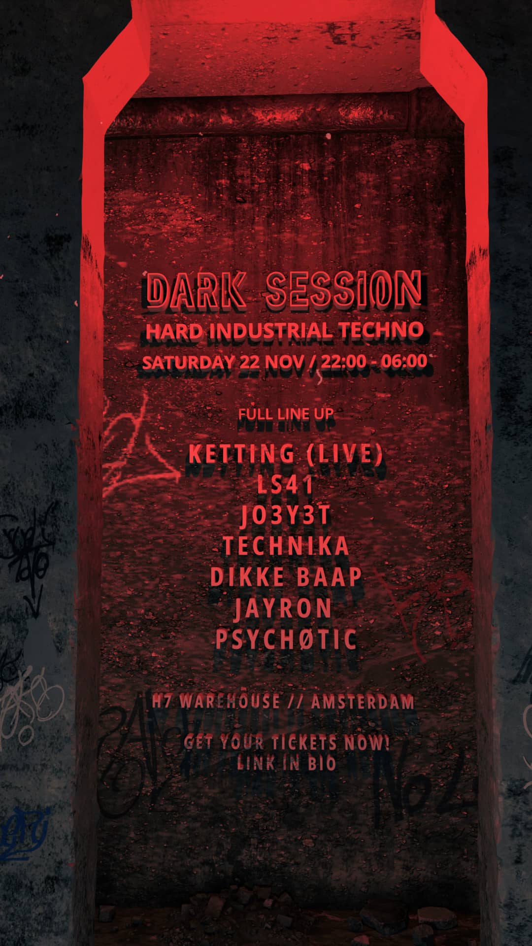 Dark Session flyer 3d preview