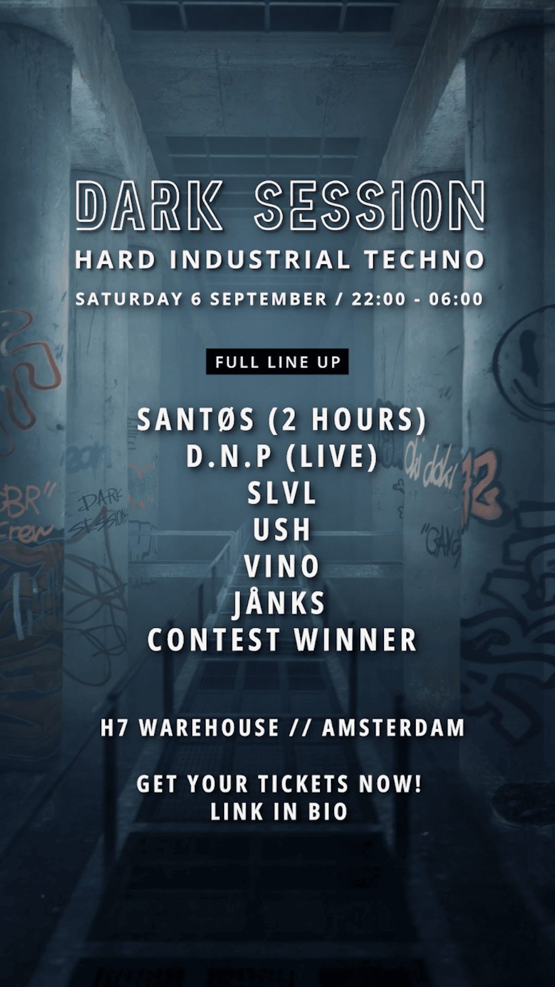 Dark Session flyer crazy artist 3d 6 septiembre 2025