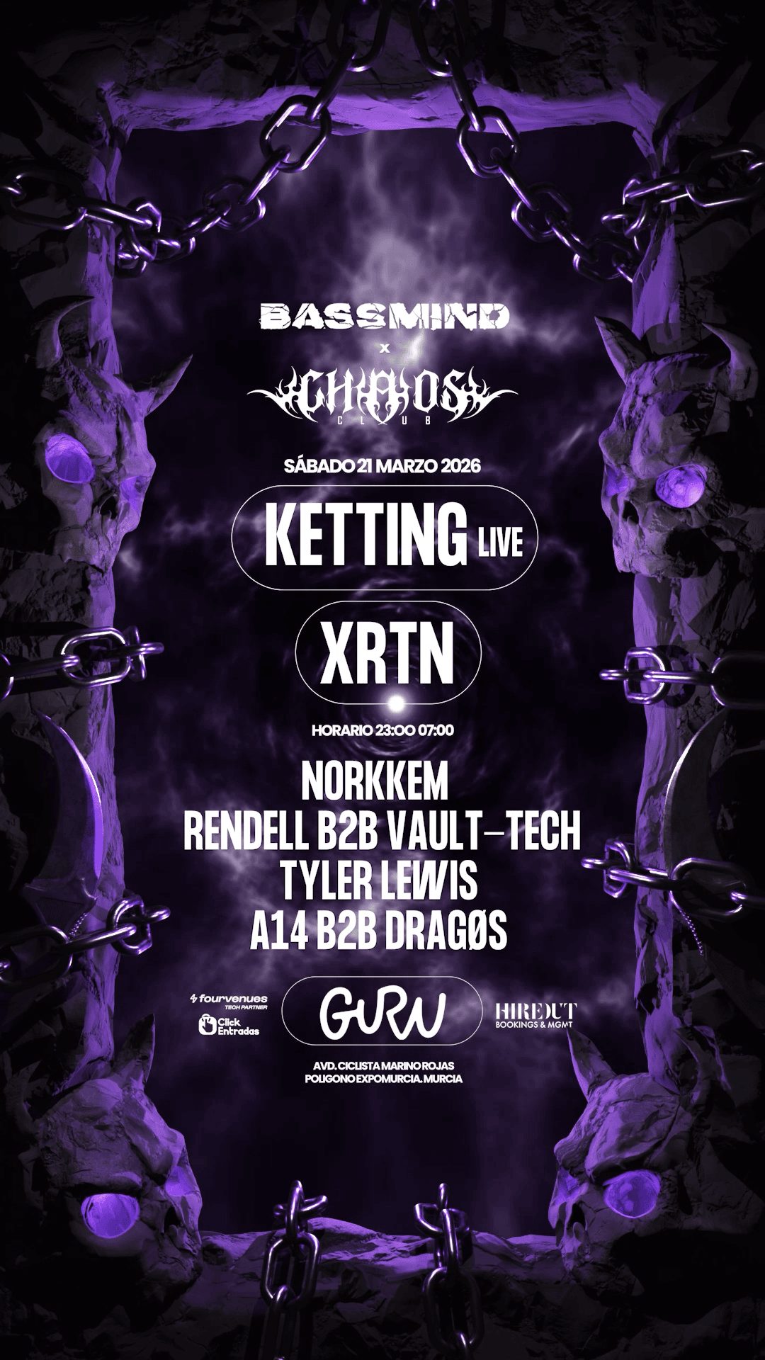 Flyer Bassmind Marzo by crazy artist 3d