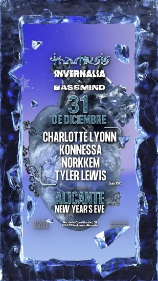 Thamesis x Bassmind Invernalia 31/12/2025 - 3D Flyer Design by Crazy Artist 3D