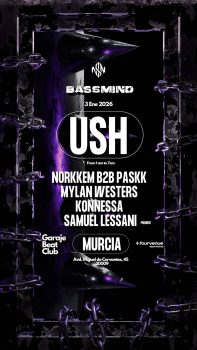 Bassmind 3/01/26 3D Murcia - Flyer Design for Hardtechno Event